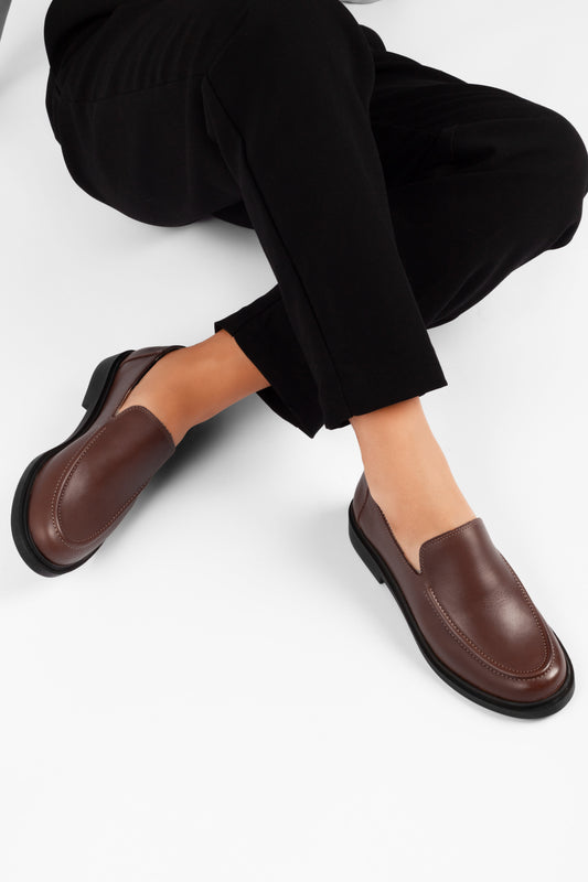 Eva Coffee Loafers