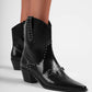 Evelyn Glossy Black Boots