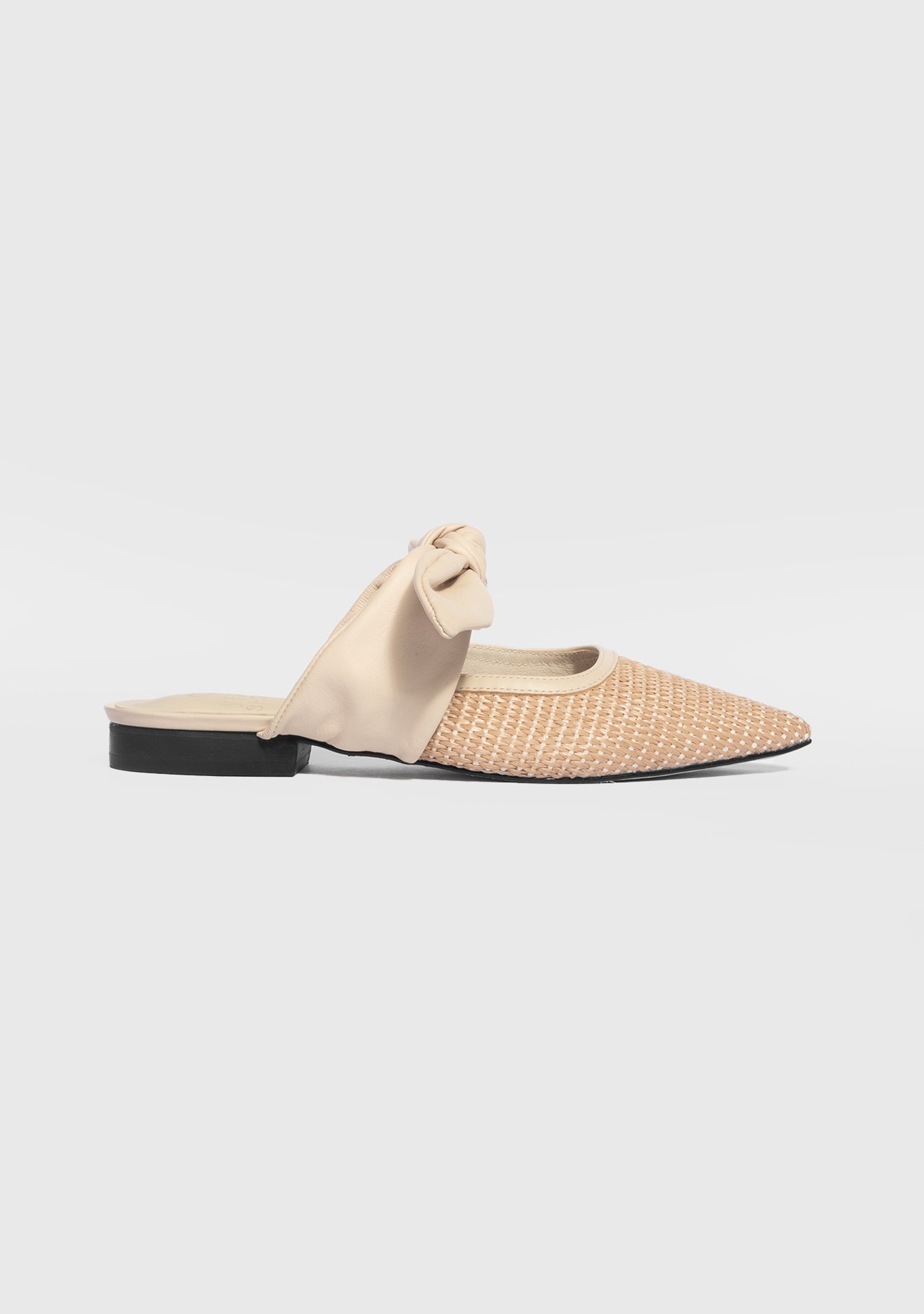 Filipa Raffia Vanilla Mules