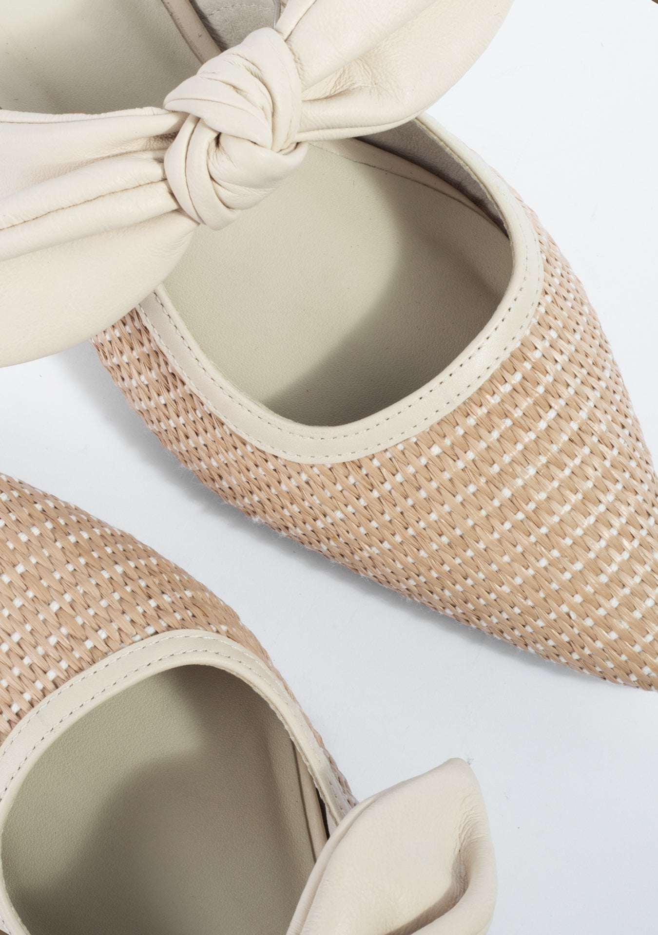 Filipa Raffia Vanilla Mules