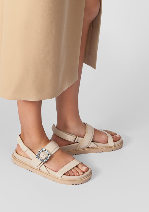 Flora Vanilla Sandals