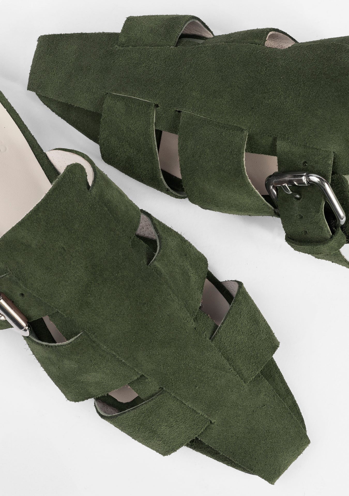 Florence Olive Green Mules