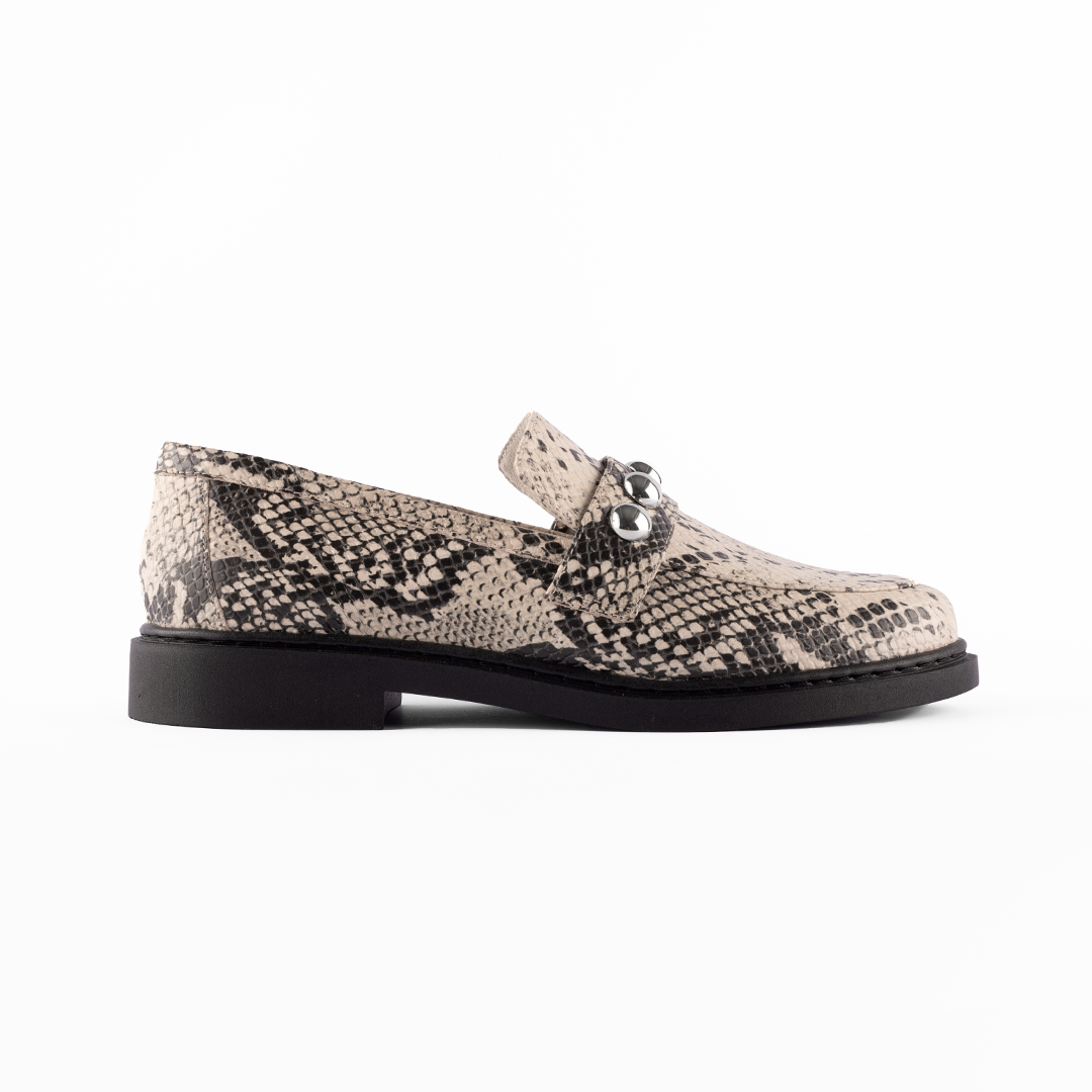 Giu Snake Print Loafers