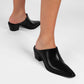 Houston Glossy Black Mules