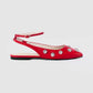 Isadora Red Ballerinas