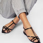 Juliet Shiny Black Sandals