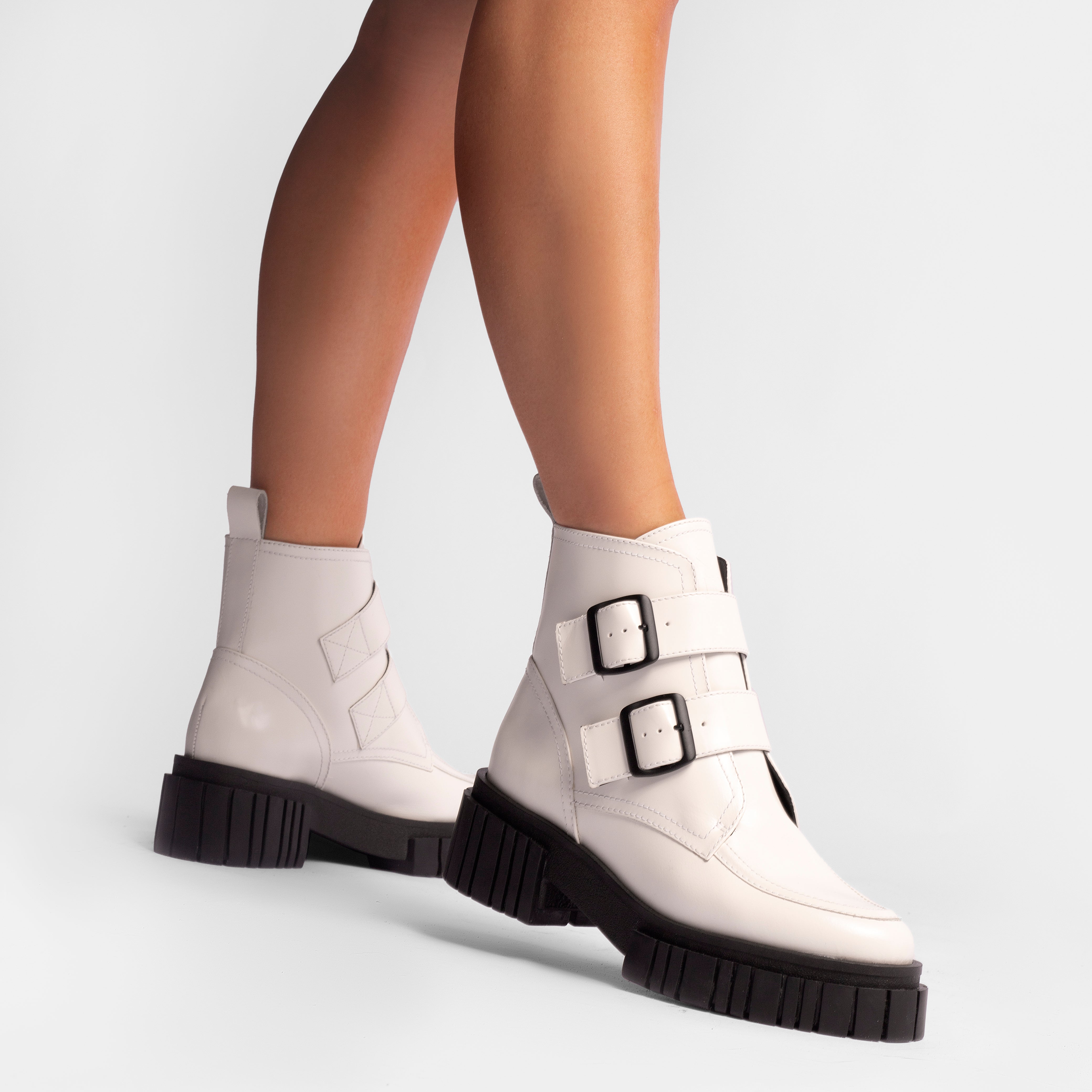 Off white clearance biker boots