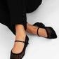 Lela Black Diamond Ballerinas