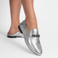 Leo Silver Loafers