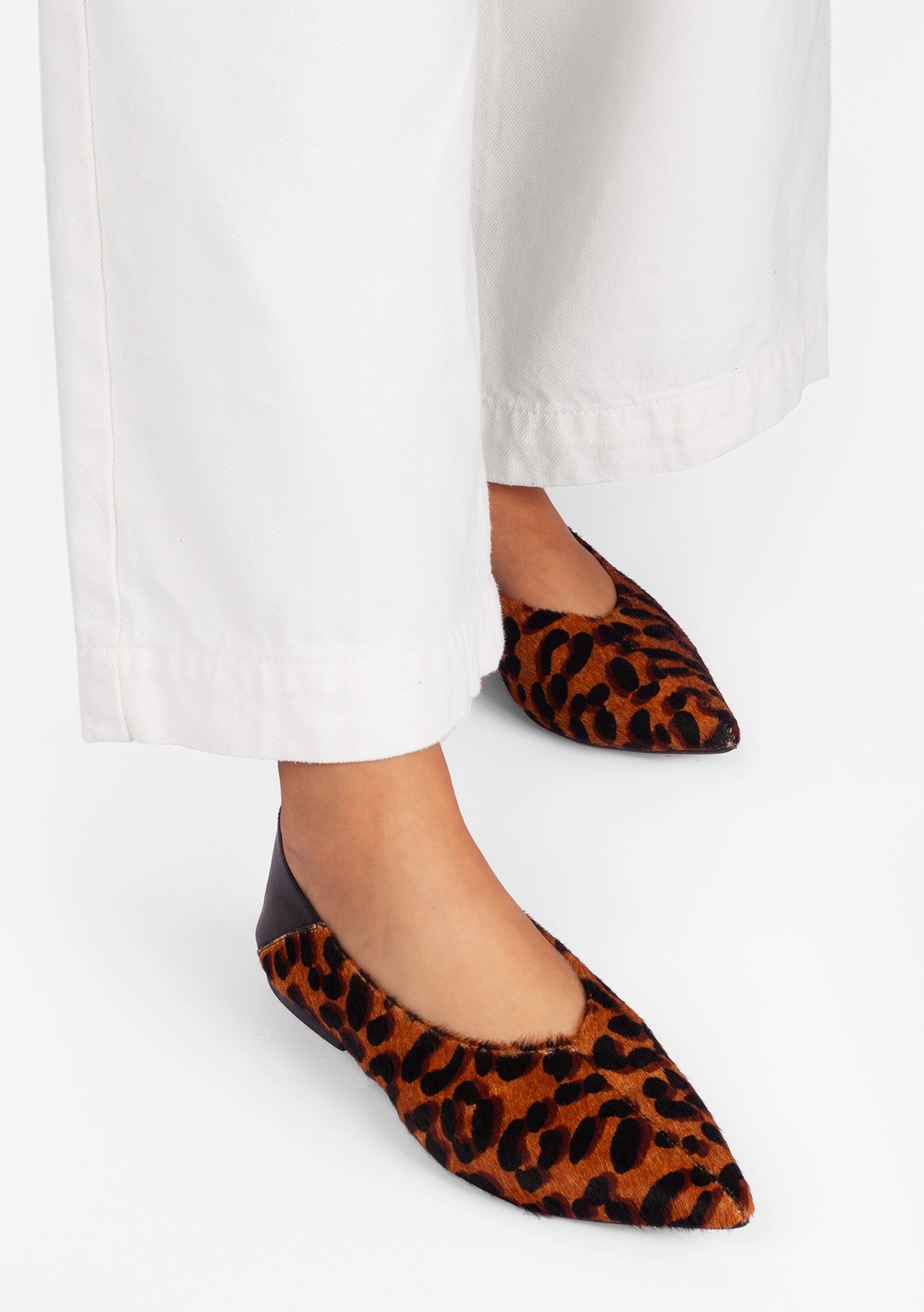 Louise Animal Print Ballerinas