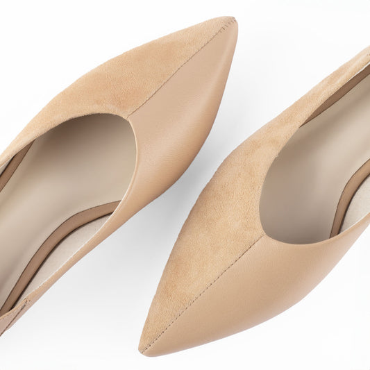 Louise Beige Ballerinas