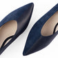 Louise Navy Blue Ballerinas