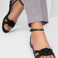 Marbella Black Sandals