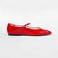 Mavie Shiny Red Ballerinas