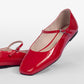 Mavie Shiny Red Ballerinas