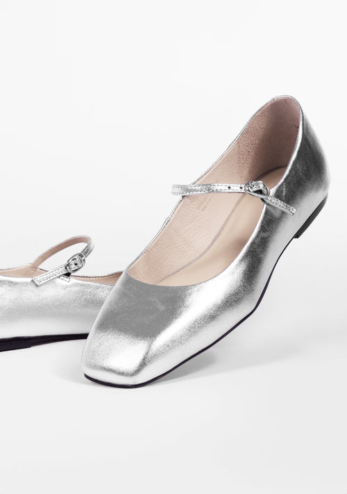 Mavie Silver Ballerinas