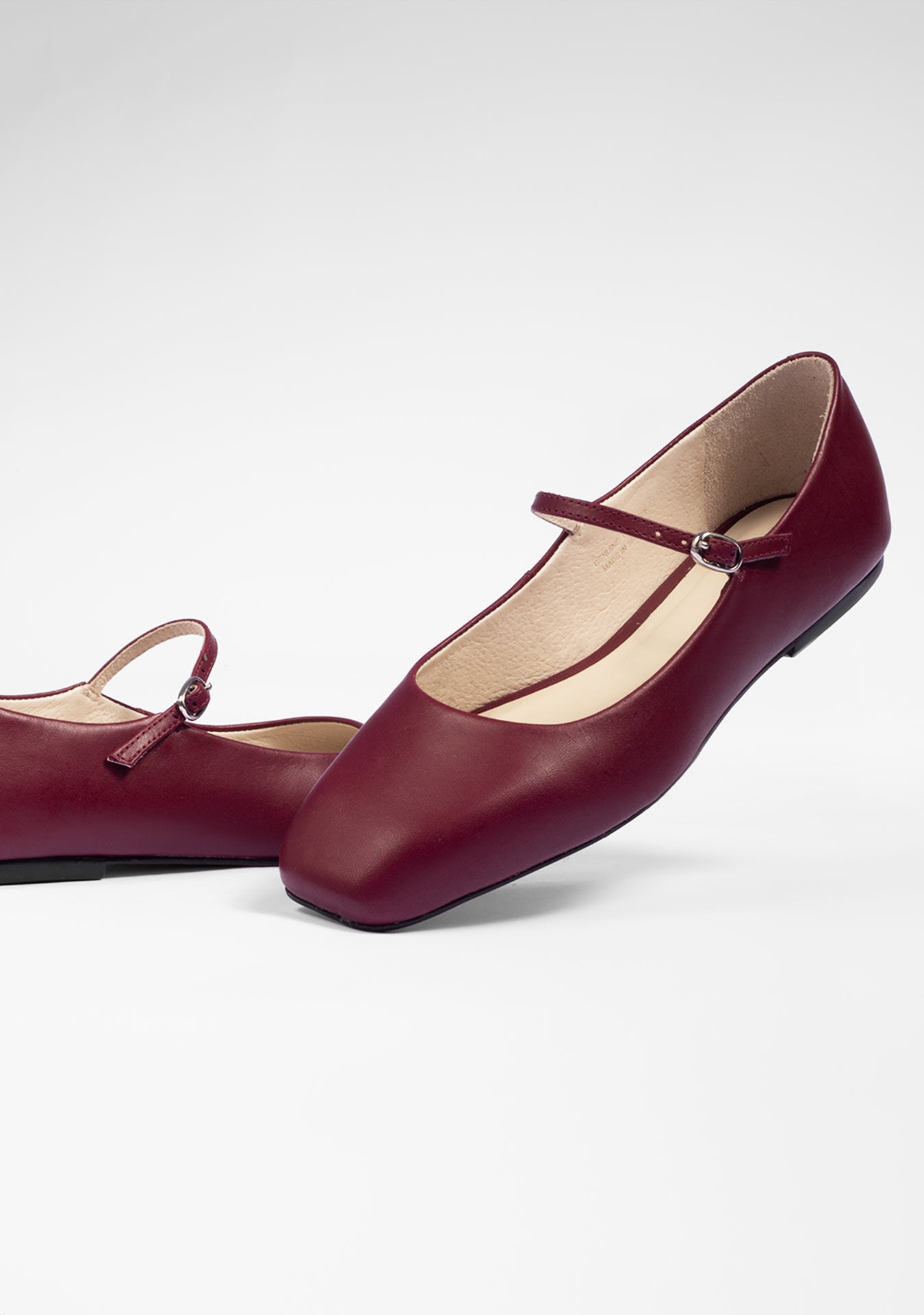 Mavie Wine Ballerinas