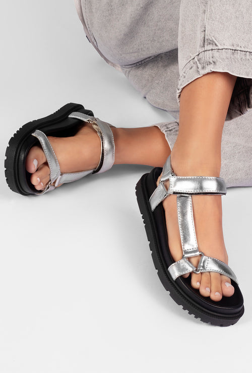 Morgan Silver Sandals