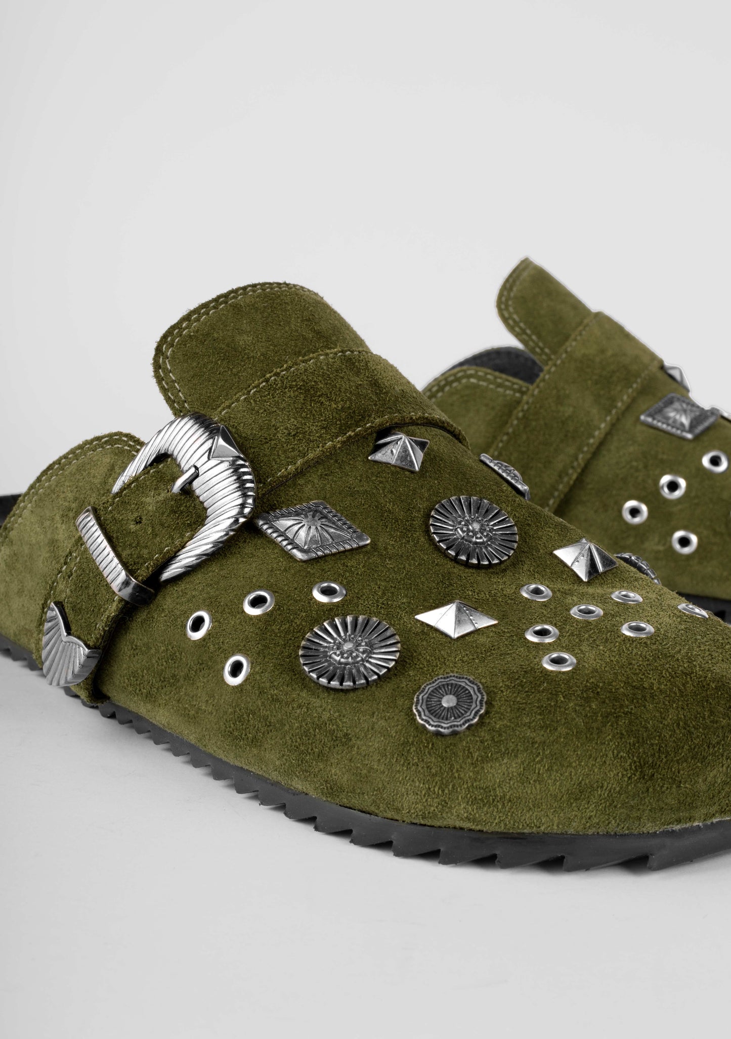 Mexico Olive Green Clogs