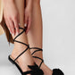Poliana Black Sandals