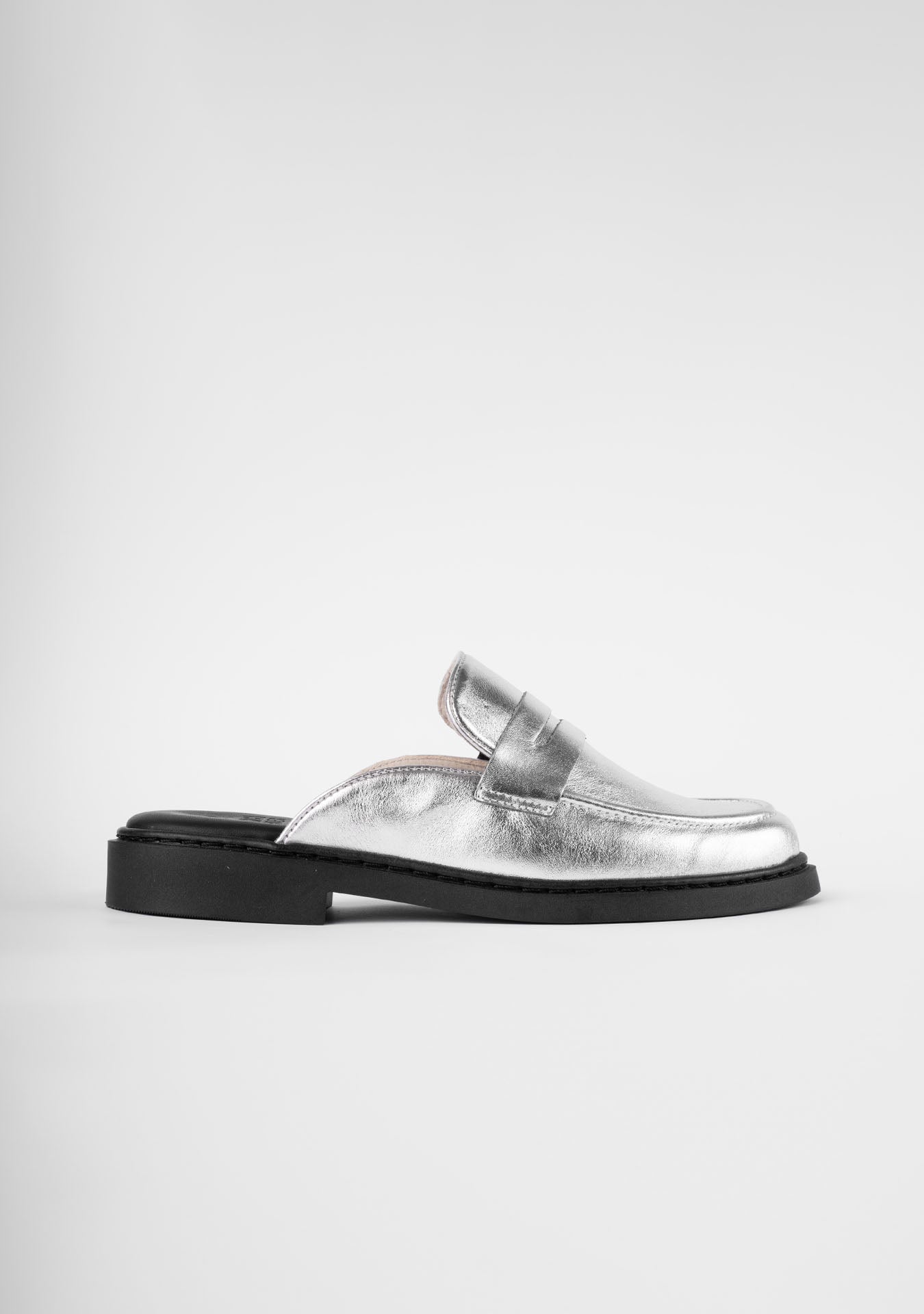 Silvana Silver Mules