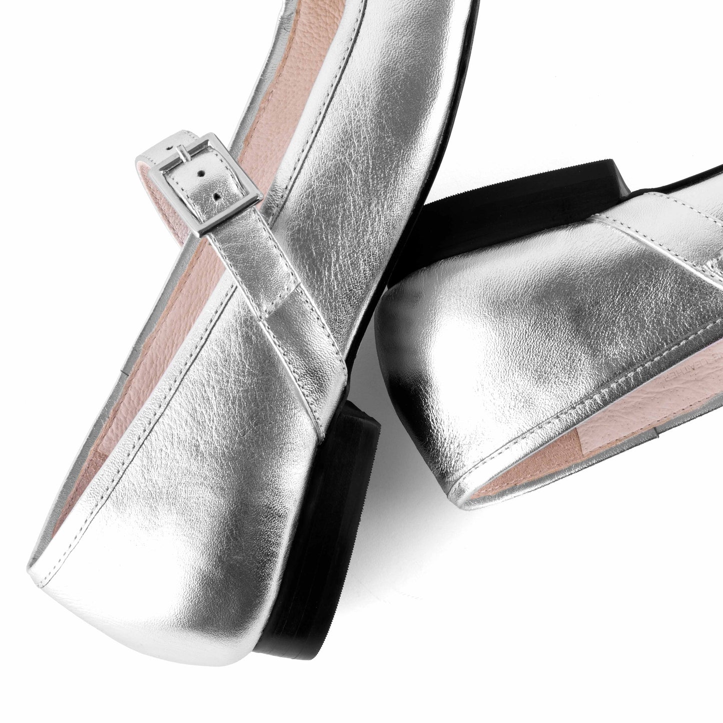 Vera Silver Ballerinas