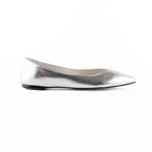 Candice Silver Ballerinas