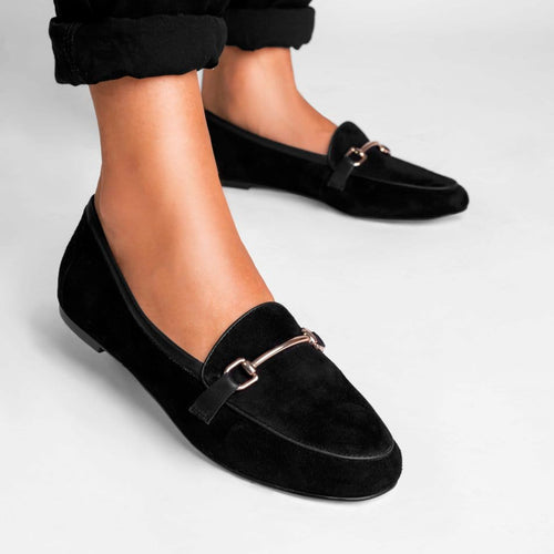 Isa Black Loafers