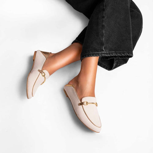 Boston Natural Gold Loafers