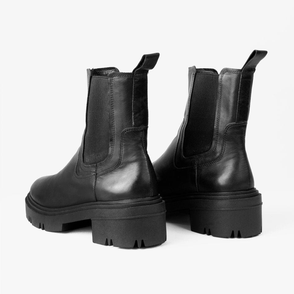 Vinci Shoes Lia Full Black Chelsea Boots