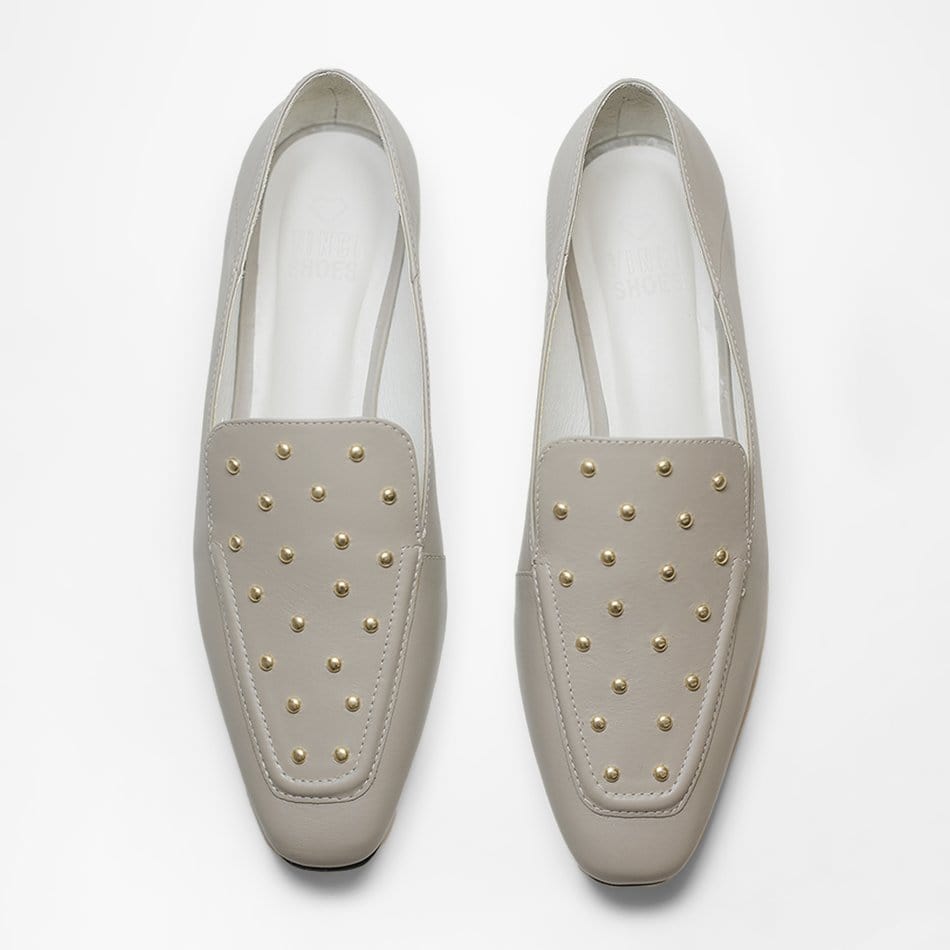 Vinci Shoes Elis Greige Loafers