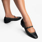 Vinci Shoes Frances Black Ballerinas