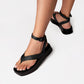 Vinci Shoes Erica Black Flatforms