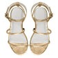 Vinci Shoes Buzios Gold Sandals