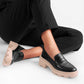 Vinci Shoes Dara Black Loafers