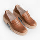 Vinci Shoes Dara Camel Loafers
