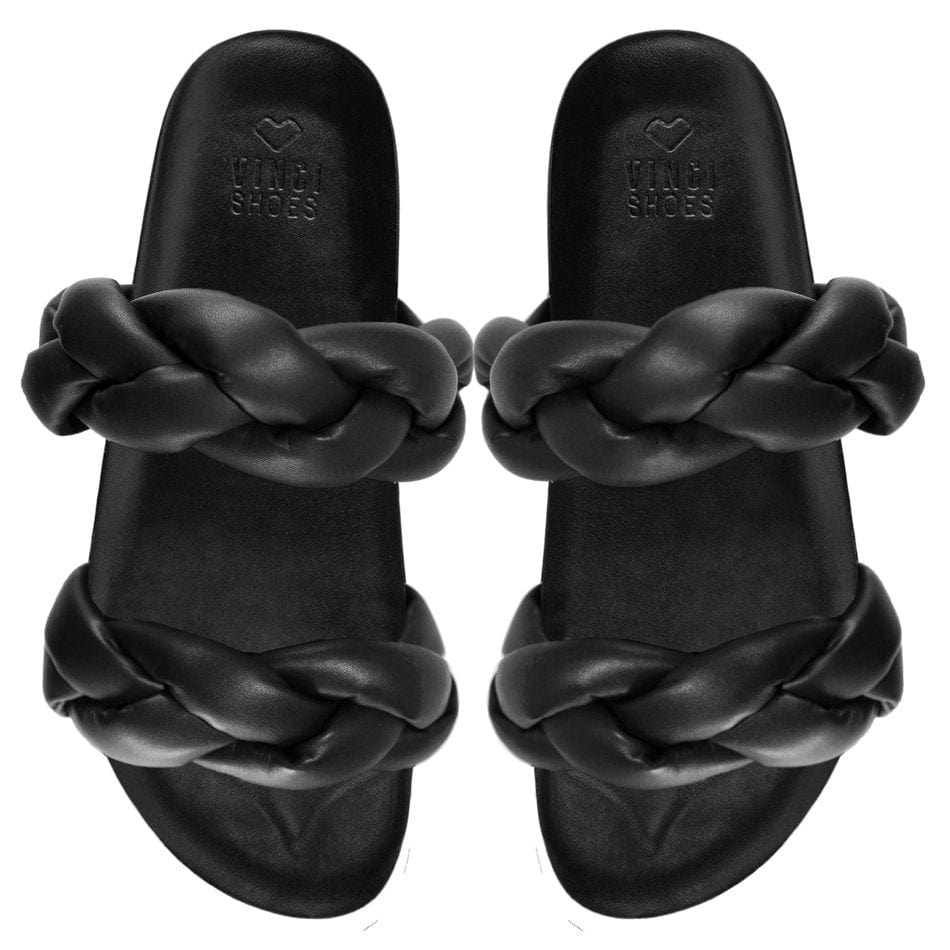 Vinci Shoes Lisboa Black Sandals