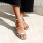 Vinci Shoes Buzios Silver Sandals