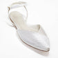 Vinci Shoes Ella White Ballerinas