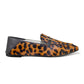 Vinci Shoes Pietra Animal Print Classic Loafers