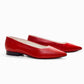 Vinci Shoes Lara Red Ballerinas