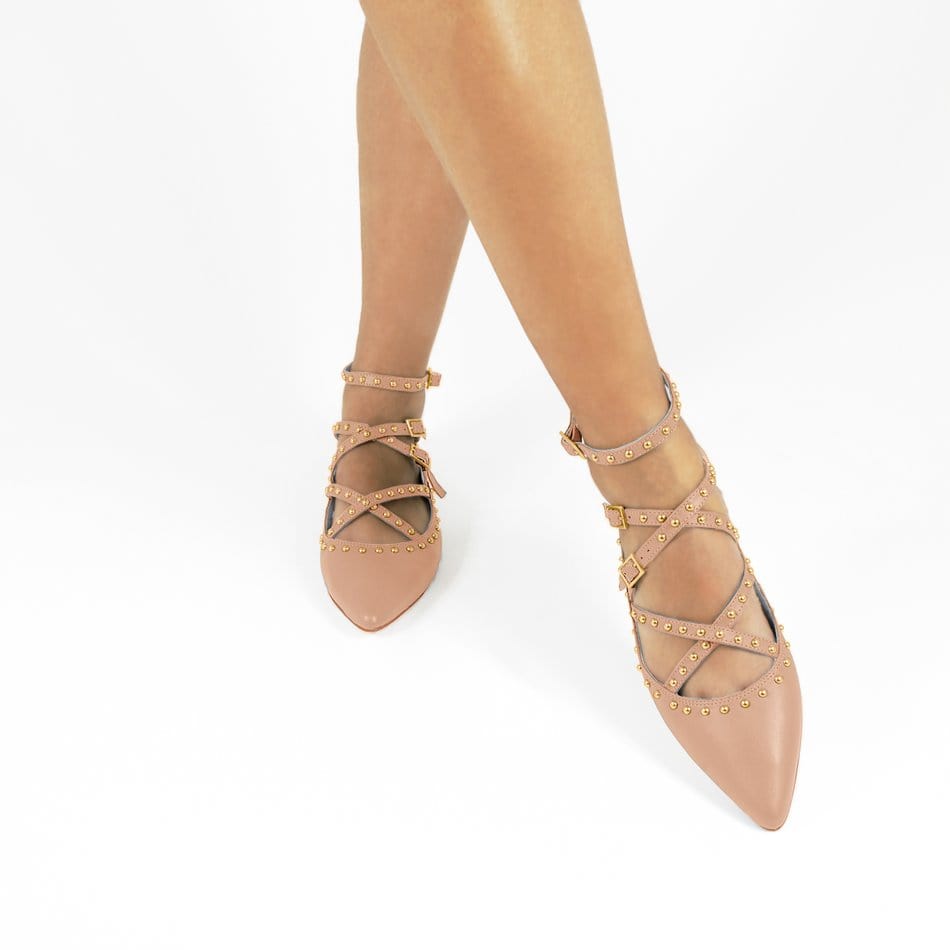 Vinci Shoes Nati Blush Ballerinas