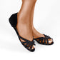 Vinci Shoes Raquel Black Ballerinas