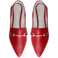 Vinci Shoes Pietra Red Classic Loafers