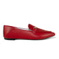 Vinci Shoes Pietra Red Classic Loafers
