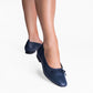 Vinci Shoes Dafne Navy Blue Ballerinas