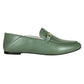 Vinci Shoes Boston Military Green Loafers