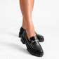 Vinci Shoes Angelica Black Loafers