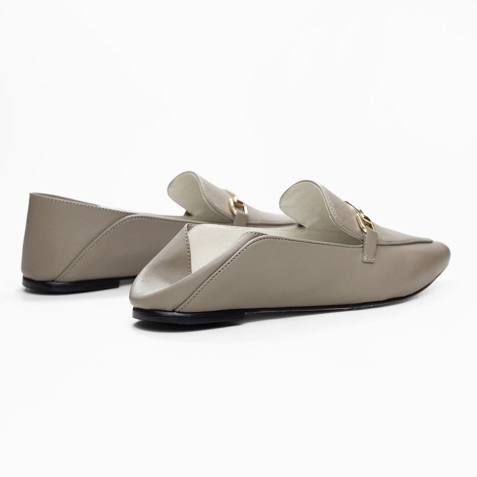Vinci Shoes Pietra Greige Classic Loafers