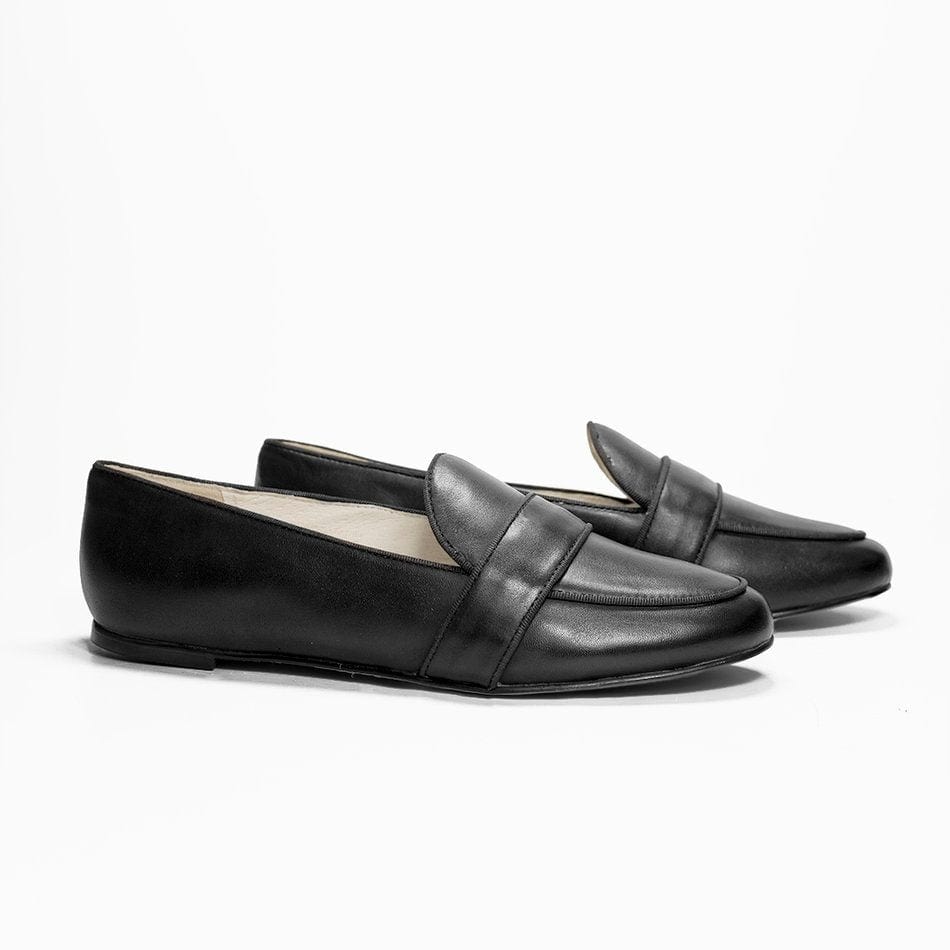 Vinci Shoes Carina Black Loafers